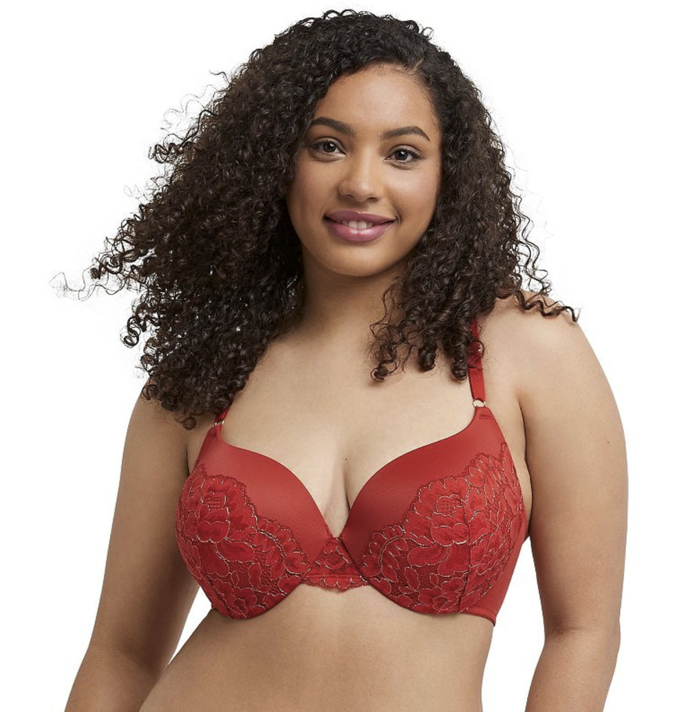 Maidenform Women Love the Lift Push Up Bra Eclipse Red Gold Size 36D